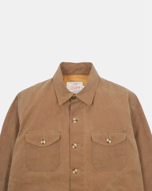 lifestyle image of Crissman Lightweight Waxed Overshirt