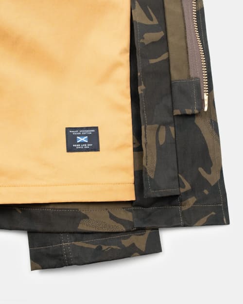 laydown detail image of Heavy Duty Waxed Raincoat