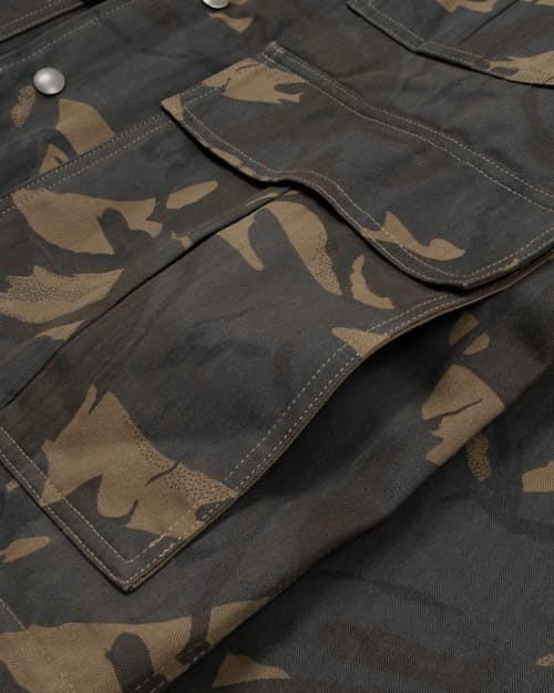 laydown detail image of Heavy Duty Waxed Raincoat
