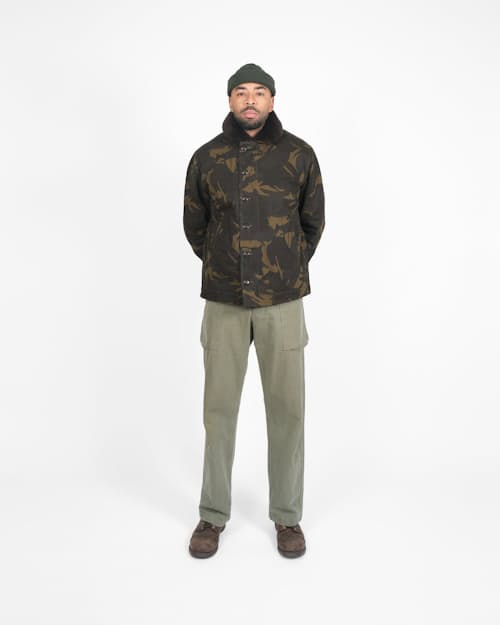 on model image of N-1 Deck Jacket
