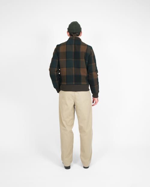 on model image of Weekender Jacket