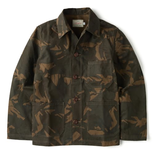 laydown image of Woven Chore Coat