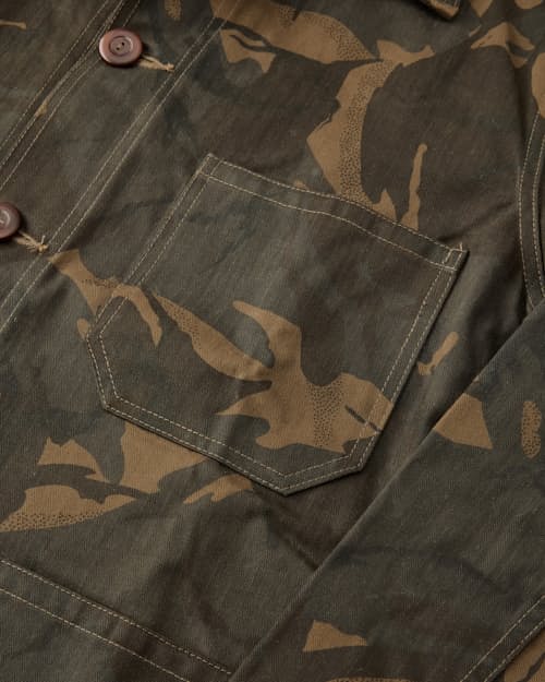 laydown detail image of Woven Chore Coat
