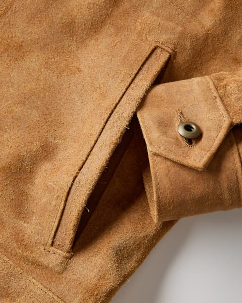 laydown detail image of Duke Rough Out Suede Jacket