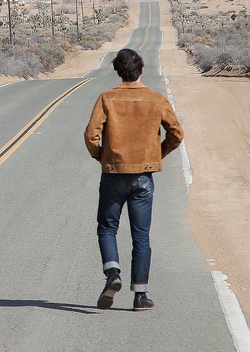 lifestyle image of Duke Rough Out Suede Jacket