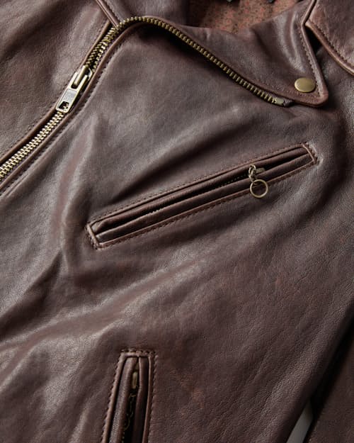 laydown detail image of Perfecto Lambskin Leather Jacket