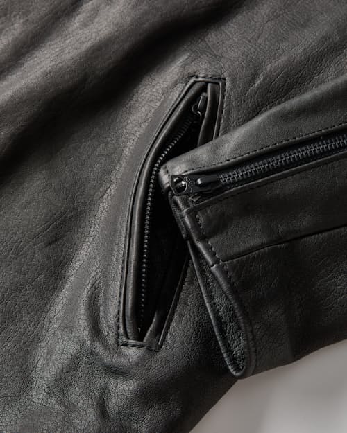 laydown detail image of Perfecto Lambskin Leather Jacket