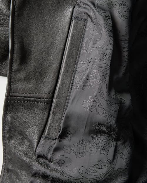 laydown detail image of Perfecto Lambskin Leather Jacket