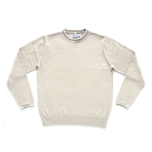 laydown image of Jersey Knit Crewneck Sweater
