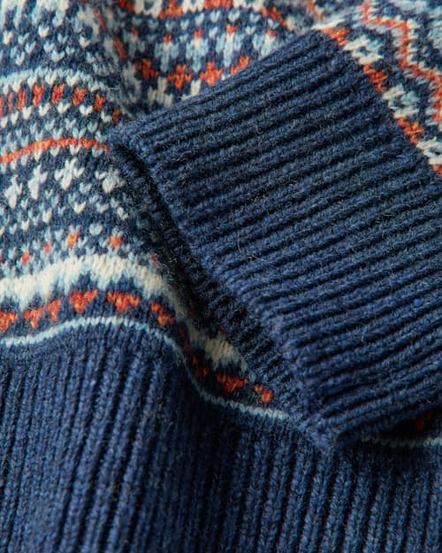 laydown detail image of Fair Isle Crewneck Sweater