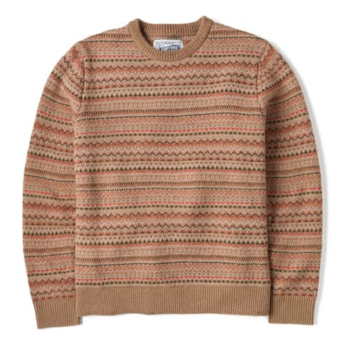 laydown image of Fair Isle Crewneck Sweater
