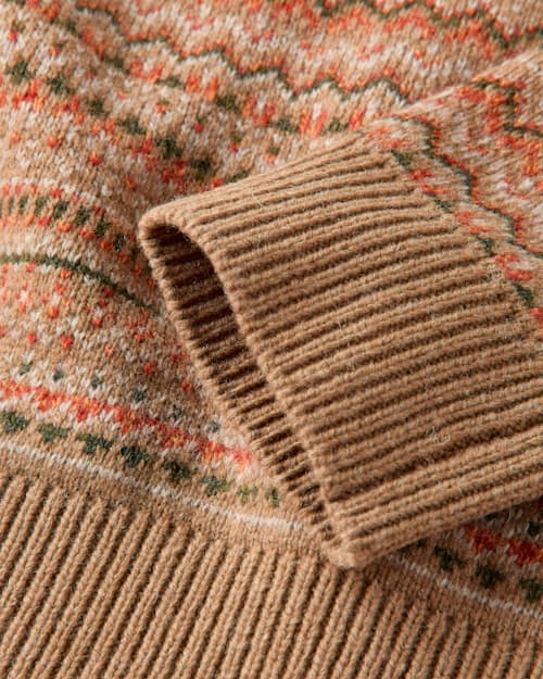 laydown detail image of Fair Isle Crewneck Sweater