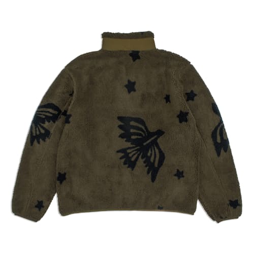 laydown image of Full Zip Jacquard Fleece