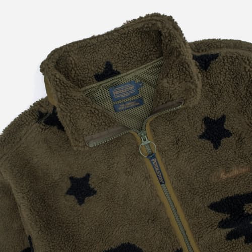 laydown detail image of Full Zip Jacquard Fleece