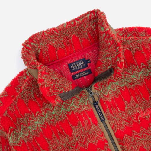 laydown detail image of Full Zip Jacquard Fleece