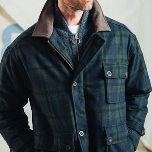 on model image of Hunting Jacket