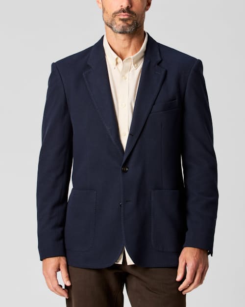 on model image of Knitted Sportcoat