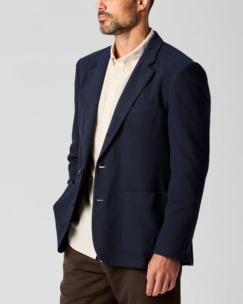 on model image of Knitted Sportcoat