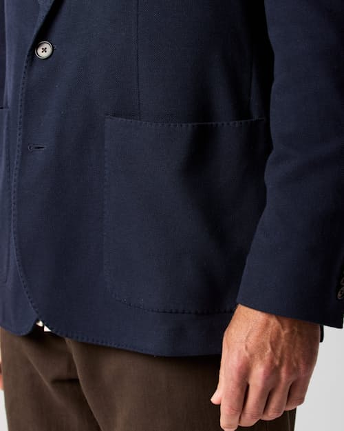 on model image of Knitted Sportcoat