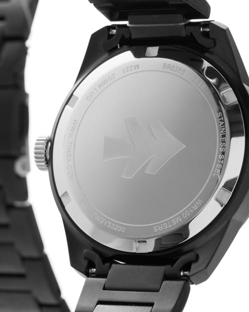 lifestyle image of Huckberry x TIMEX 1978  Black Max Reissue