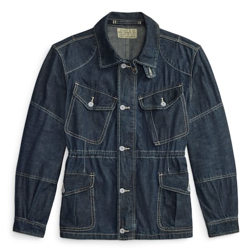 laydown image of Bannerman Japanese Denim Jacket