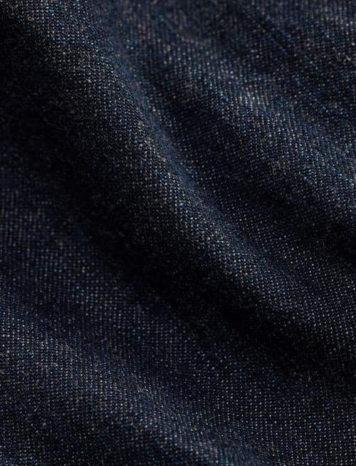 laydown detail image of Bannerman Japanese Denim Jacket