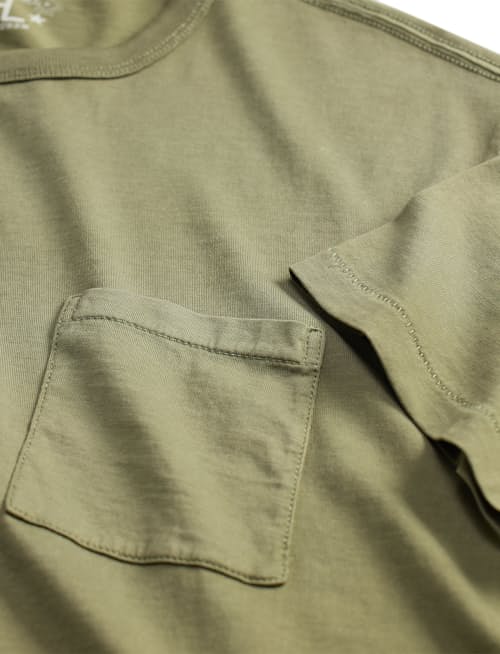 laydown detail image of Cotton Jersey Tube Pocket T-Shirt