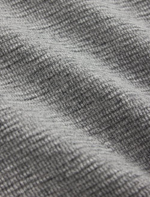 laydown detail image of Cotton Waffle Knit Henley