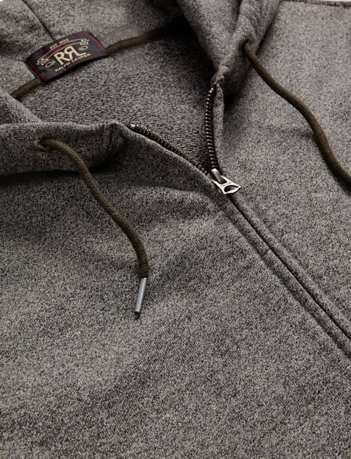 laydown detail image of French Terry Full-Zip
