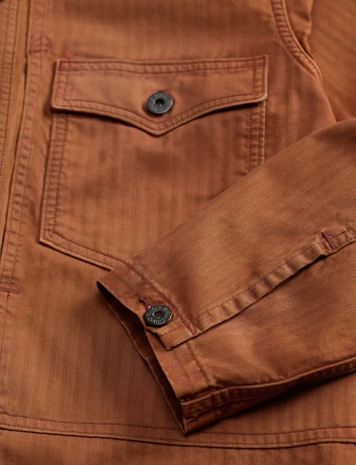 laydown detail image of Long Sleeve Cotton Overshirt