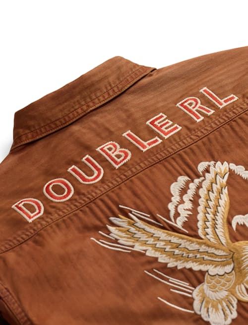 laydown detail image of Long Sleeve Cotton Overshirt