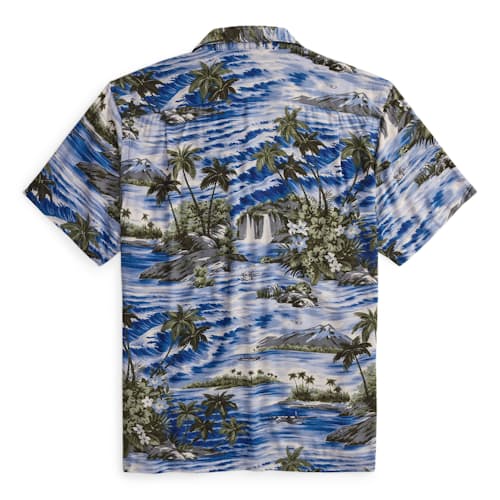 laydown image of Short Sleeve Camp Shirt