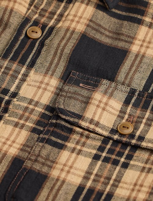 laydown detail image of Greyson Cotton Linen Workshirt