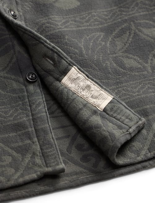 laydown detail image of Greyson Wool Workshirt