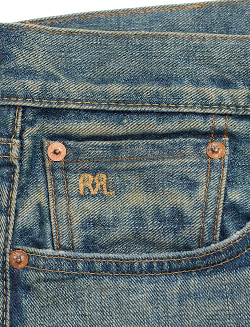 laydown detail image of Straight Fit Selvedge Denim Jeans