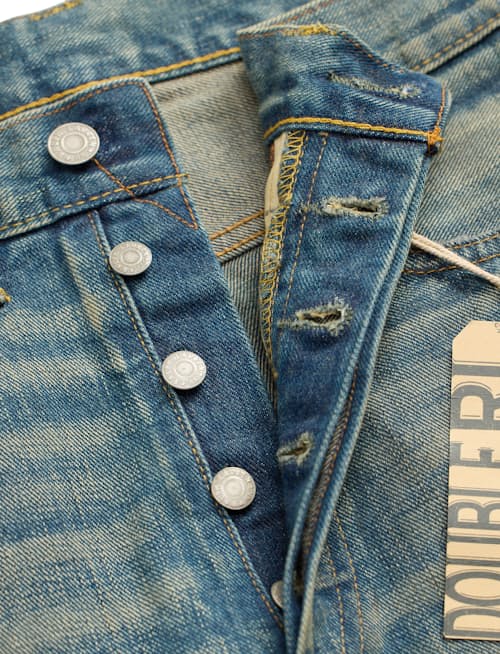 laydown detail image of Straight Fit Selvedge Denim Jeans
