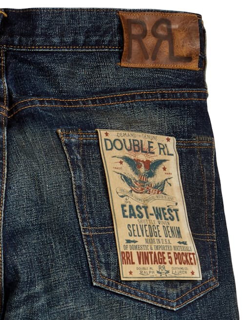 laydown detail image of Straight Fit Selvedge Denim Jeans