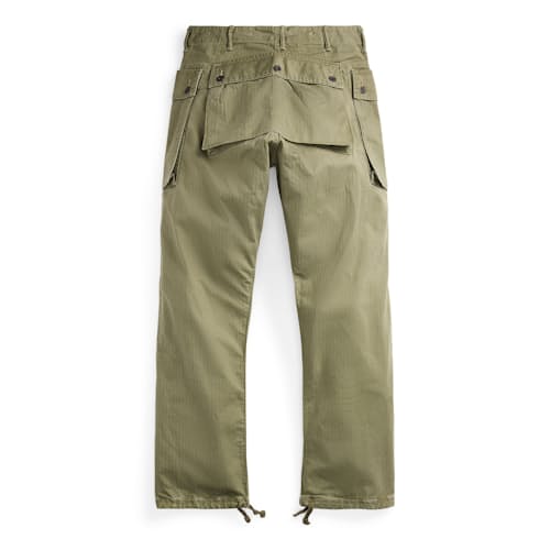 laydown image of Cotton Herringbone Cargo Pant