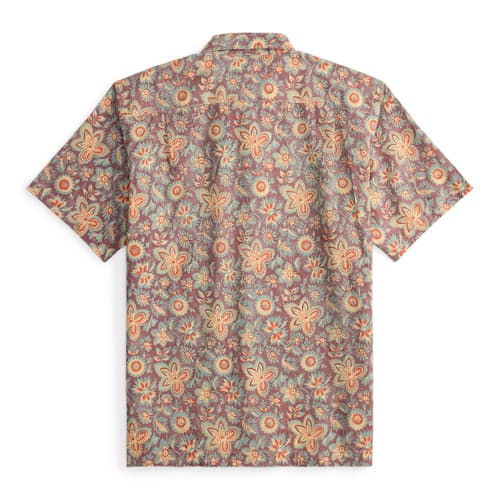 laydown image of Short Sleeve Camp Shirt