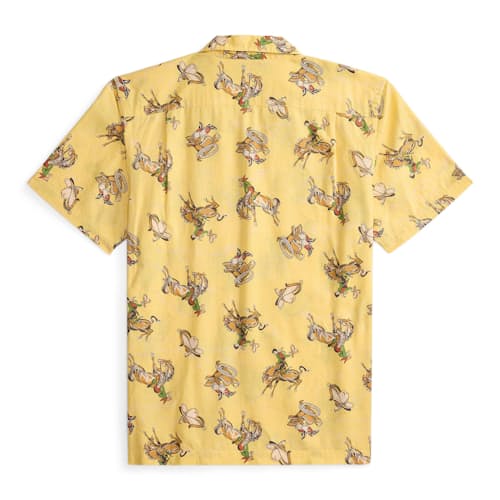 laydown image of Short Sleeve Camp Shirt