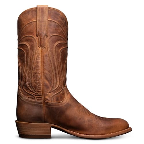 laydown image of Cartwright Goat Leather Western Boot
