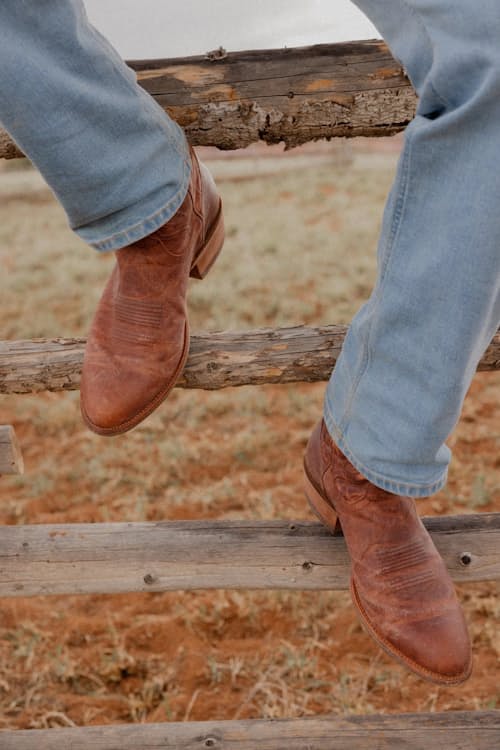 lifestyle image of Cartwright Goat Leather Western Boot