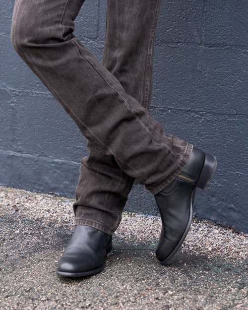 lifestyle image of The Dean Cowhide Leather Boot