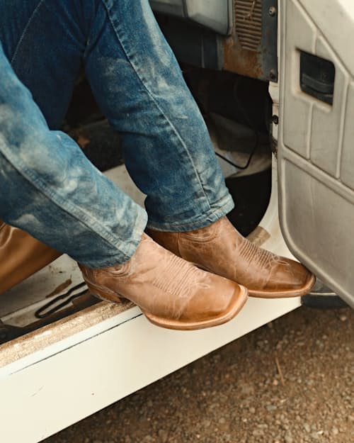 lifestyle image of The Doc Goat Leather Boot