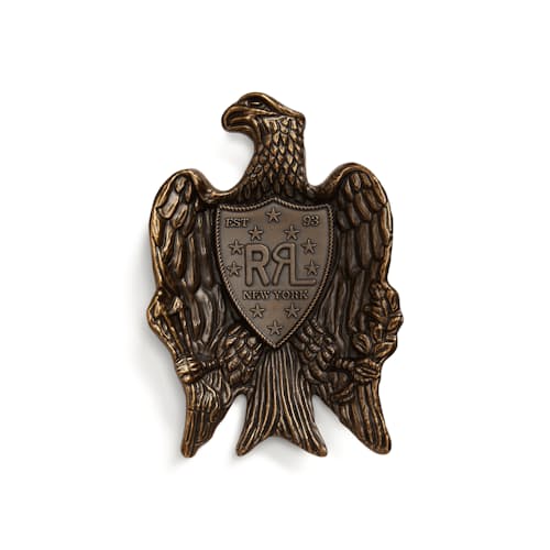 laydown image of Solid Brass Eagle Tray