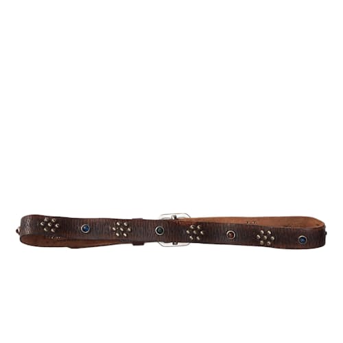 laydown image of Rasco Studded Leather Belt