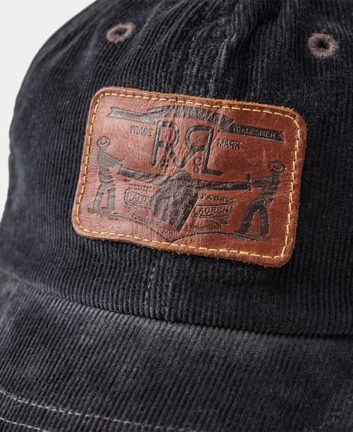 laydown detail image of Cotton Corduroy RRL Hwy Trucker Hat