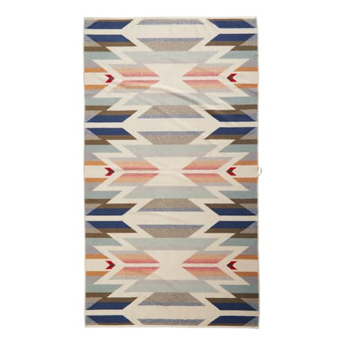 laydown image of Oversized Jacquard Towel