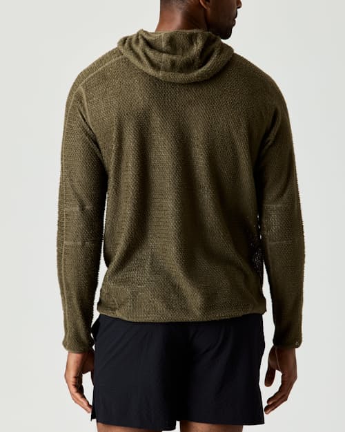 on model image of Alpha Direct Fleece Hoodie