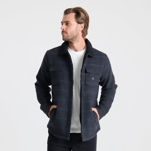on model image of Hebrides Sherpa Jacket
